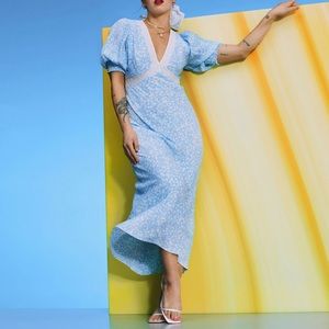 RIXO x Target Blue Floral Dress